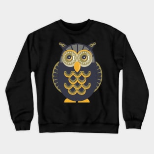 Steampunk Clockwork Owl Crewneck Sweatshirt